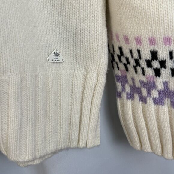 Barbour Coastal Collection Wool Blend Wareham Pullover Knit Sweater Sz 14 New - Picture 5 of 10